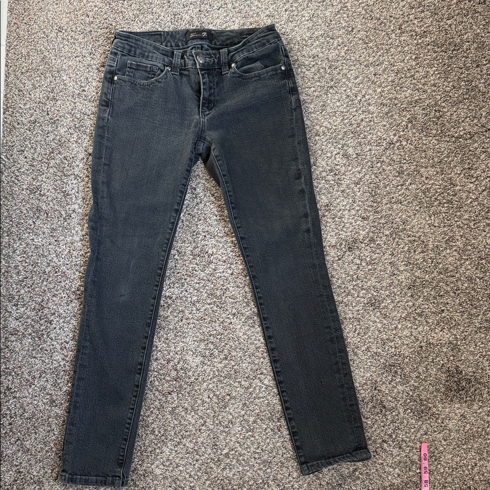 Seven7 Women's Dark Gray Skinny Jeans
